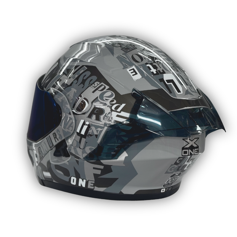 Casco X-ONE X-3000 RS Gris Brillante Abatible