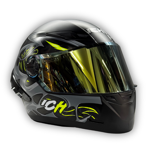 Casco Integral ICH 501 Negro-Verde SP