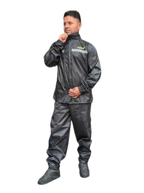 IMPERMEABLE TIPO SUDADERA ADV 360 NEGRO