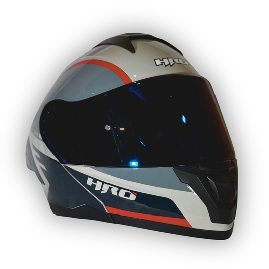 Casco HRO 3480 DV Abatible Oblivion Gris Brillante