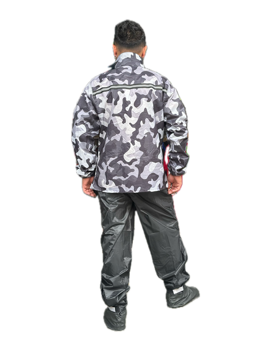 Impermeable Tipo Sudadera ADV 360 Camuflado Gris