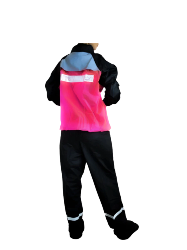 CONJUNTO IMPERMEABLE SILICONADO RESORTADO FUCSIA