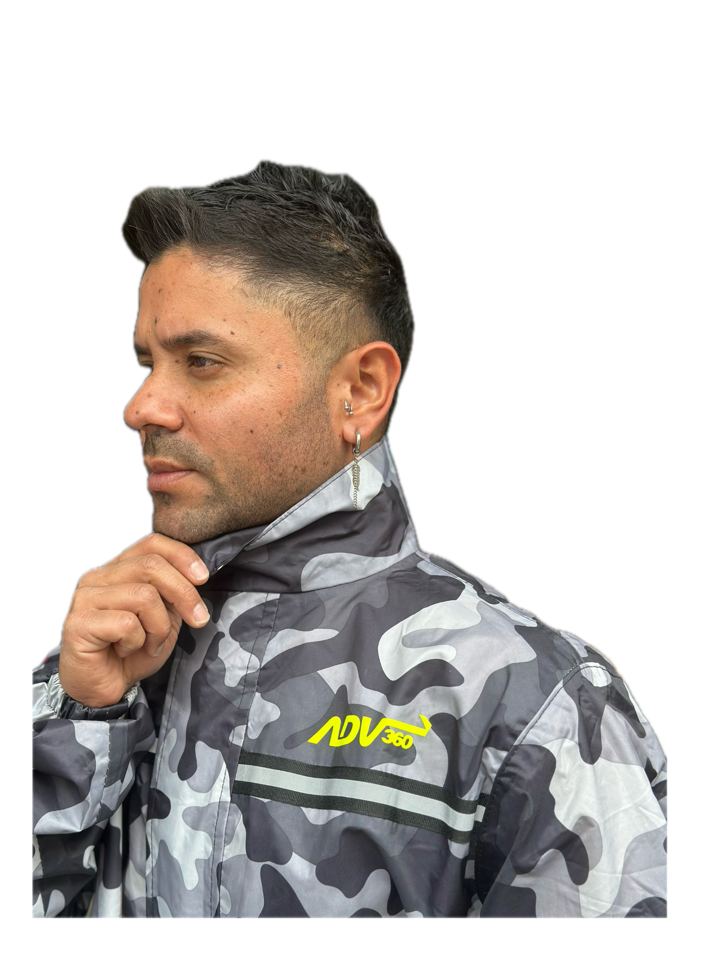 Impermeable Tipo Sudadera ADV 360 Camuflado Gris