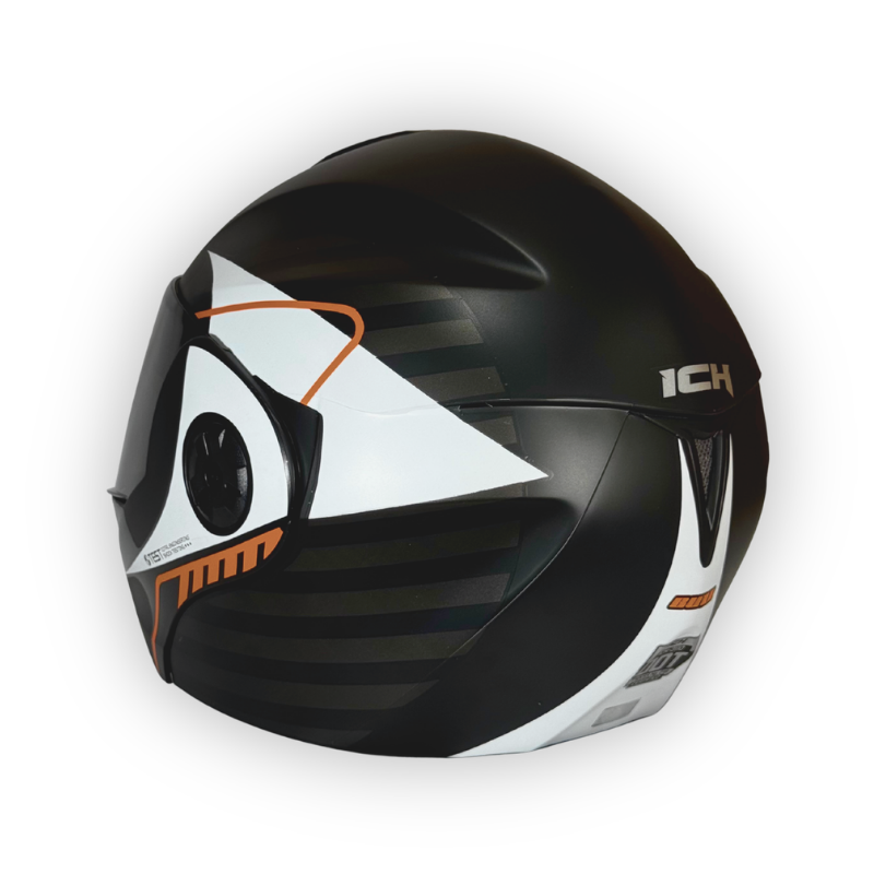 Casco ICH 3110 Abatible Negro-Blanco