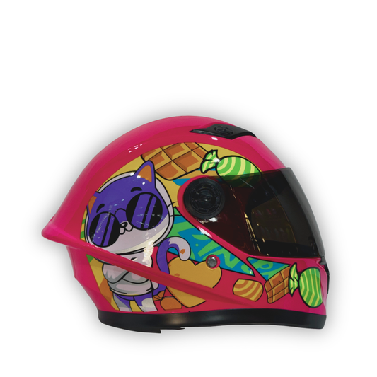 CASCO INFANTIL KRM H308 CANDY COOL CAT