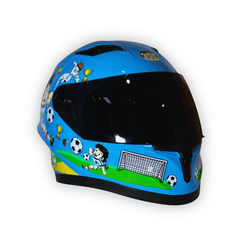 Casco Infantil KRM Soccer Azul Brillante