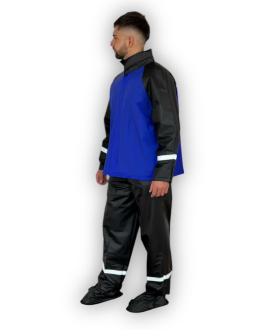 Impermeable Siliconado Liso Azul