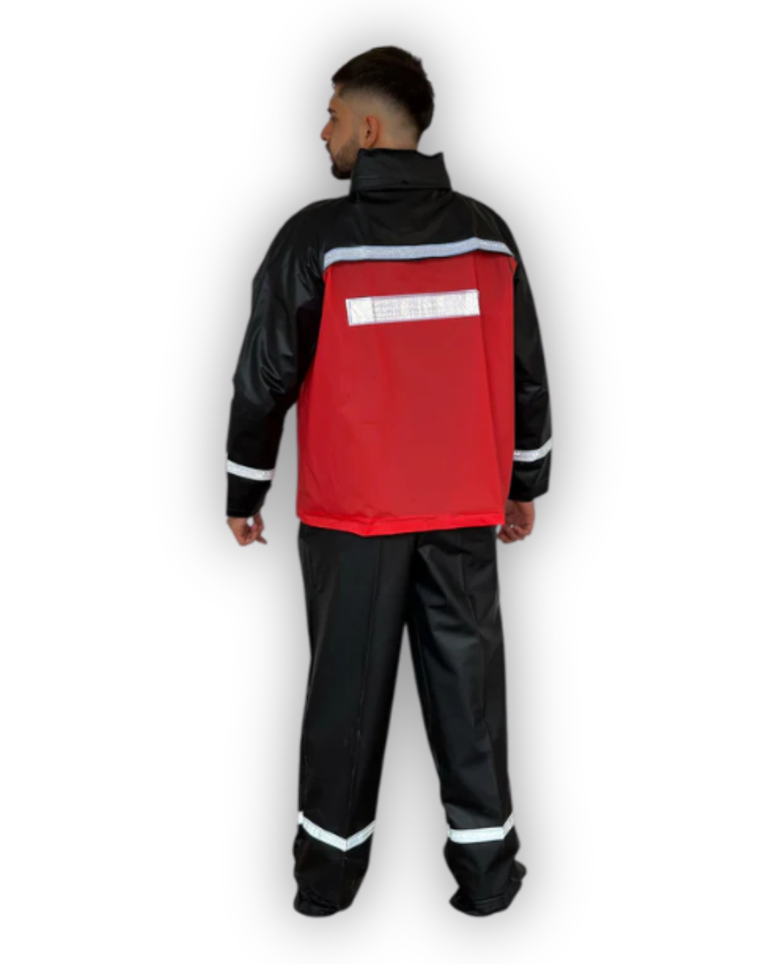Impermeable Siliconado Liso Rojo