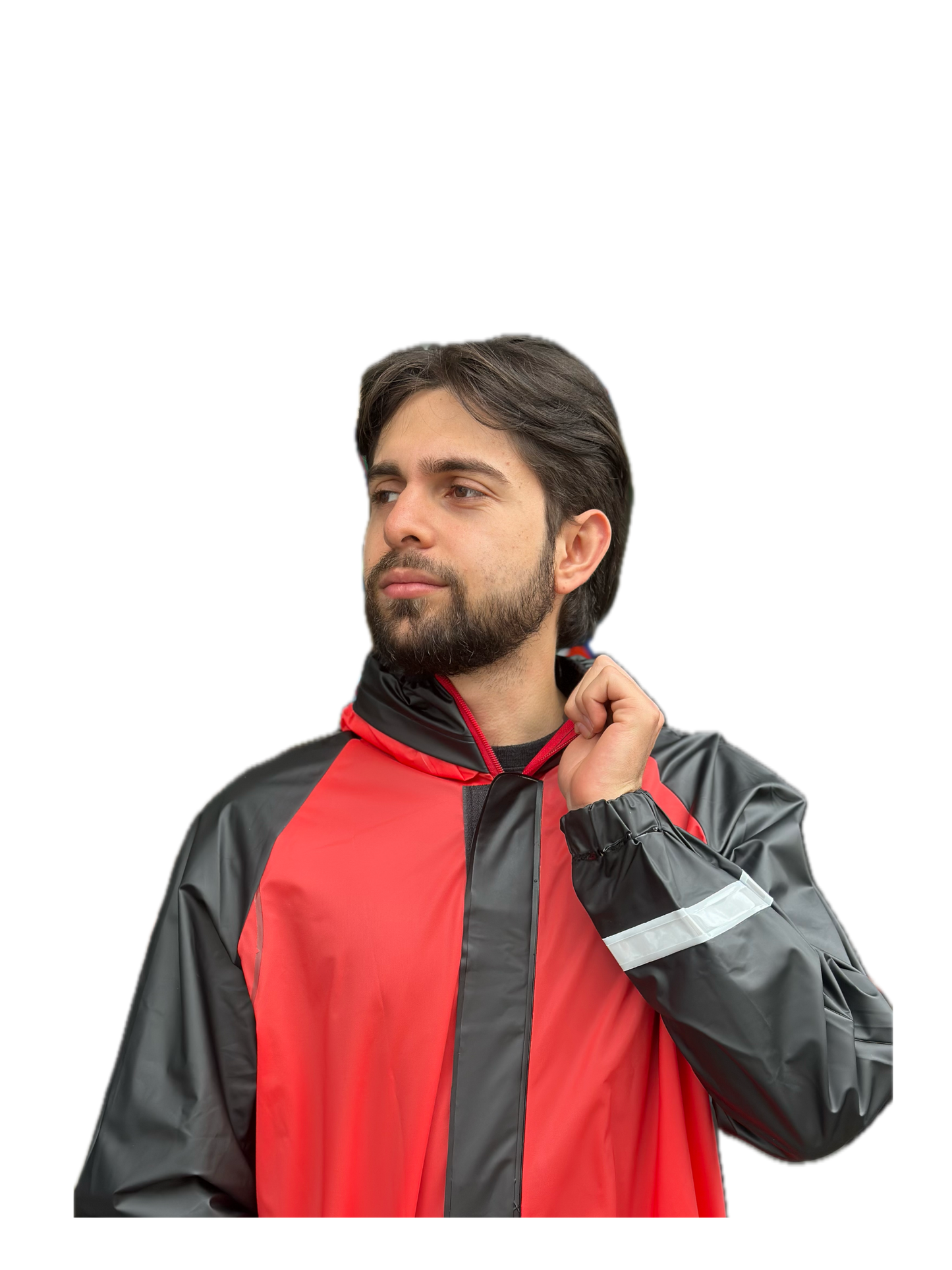 IMPERMEABLE SILICONADO RESORTADO ROJO (Copia)