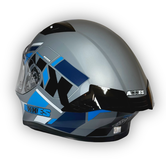 Casco AXXES 503 Gris-Azul Mate