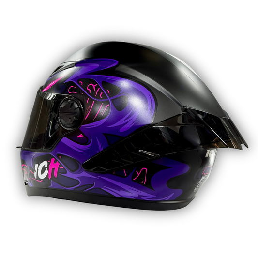 Casco Integral ICH 501 Negro-Purpura