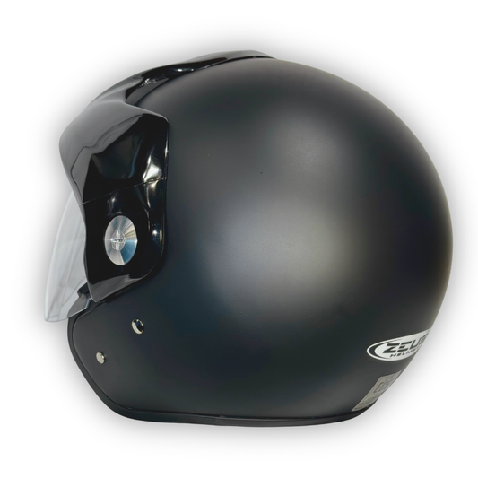 Casco Zeus 507 Abierto Negro Mate