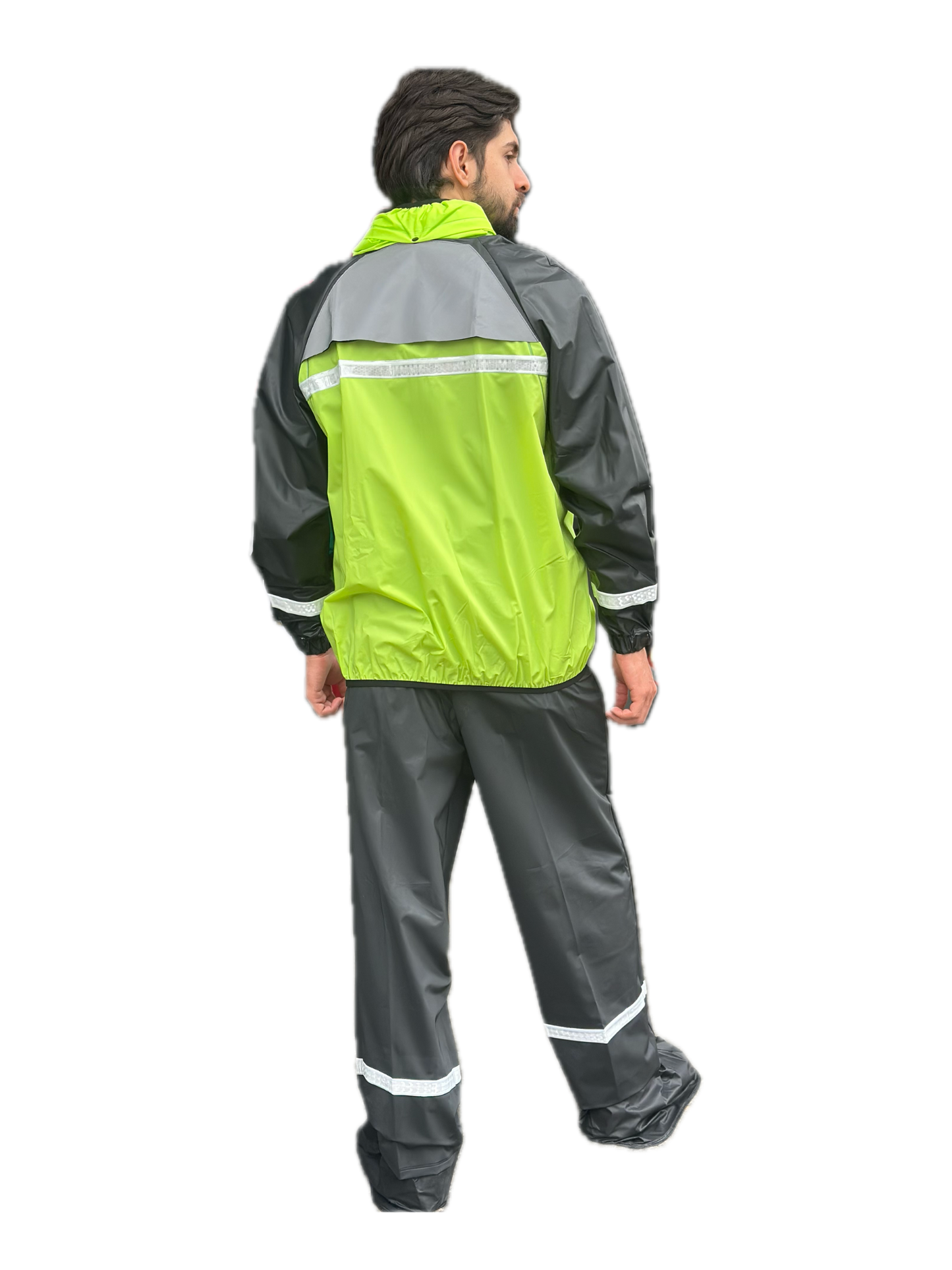 IMPERMEABLE SILICONADO RESORTADO VERDE