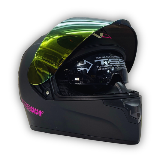 Casco VOSSDOT HF-702DV Negro Mate