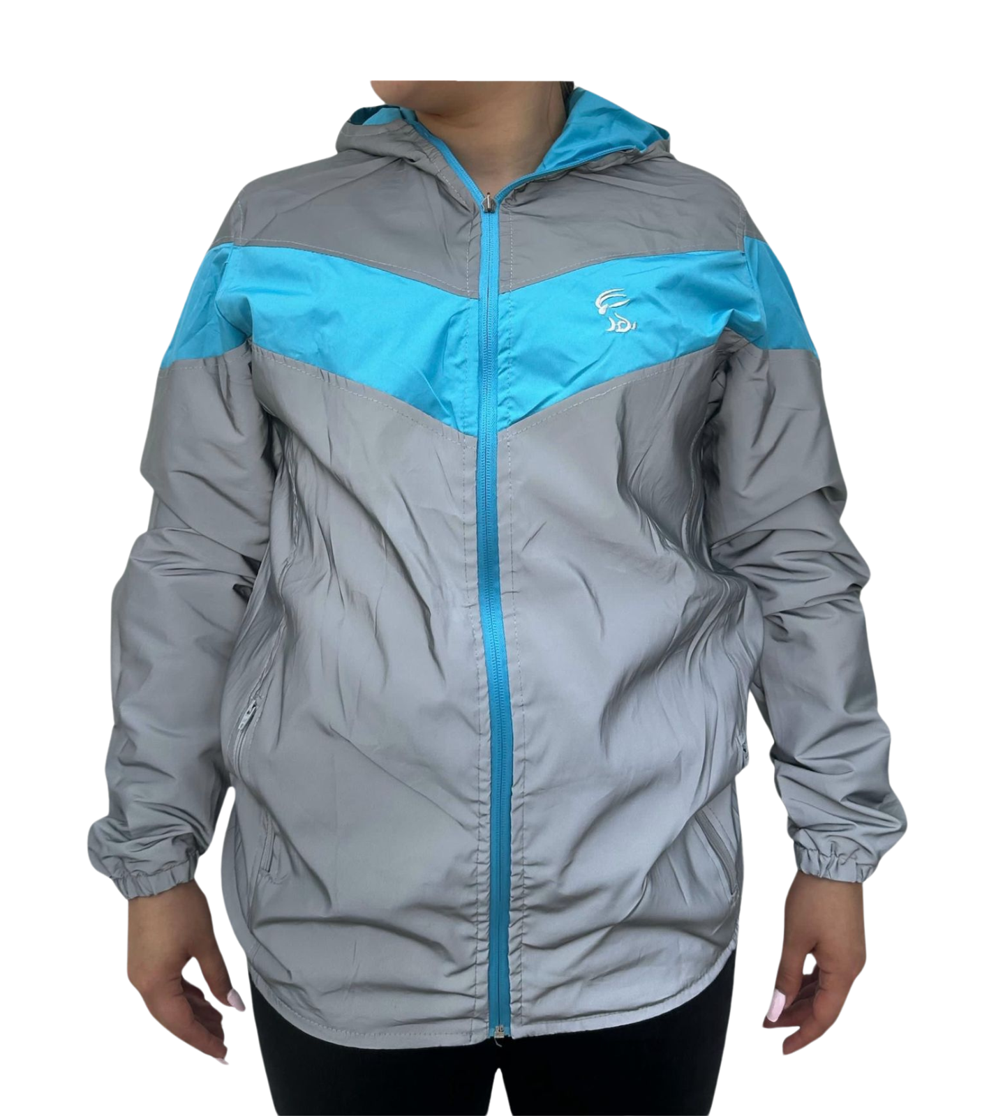 CHAQUETA REFLECTIVA DOBLE FAZ AZUL CIELO