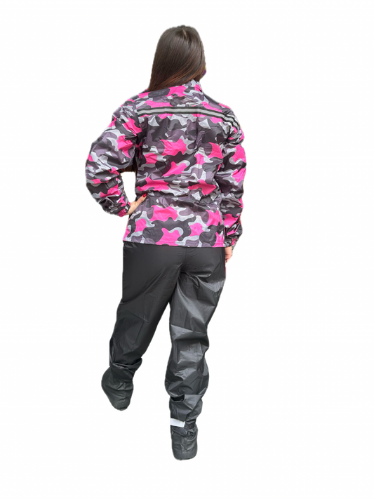 Impermeable Tipo Sudadera ADV 360 Camuflado Fucsia