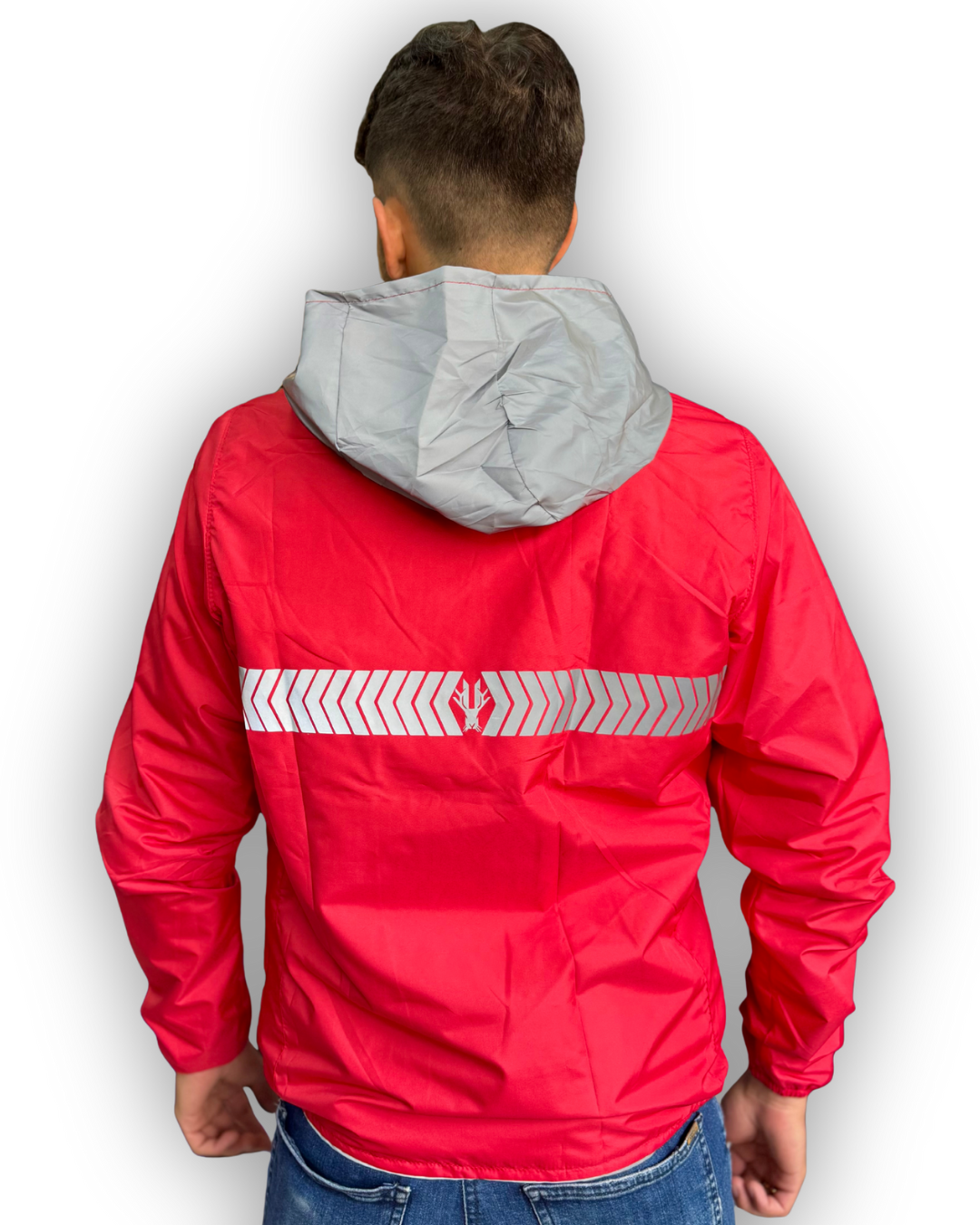Chaqueta Reflectiva Doble Faz Roja