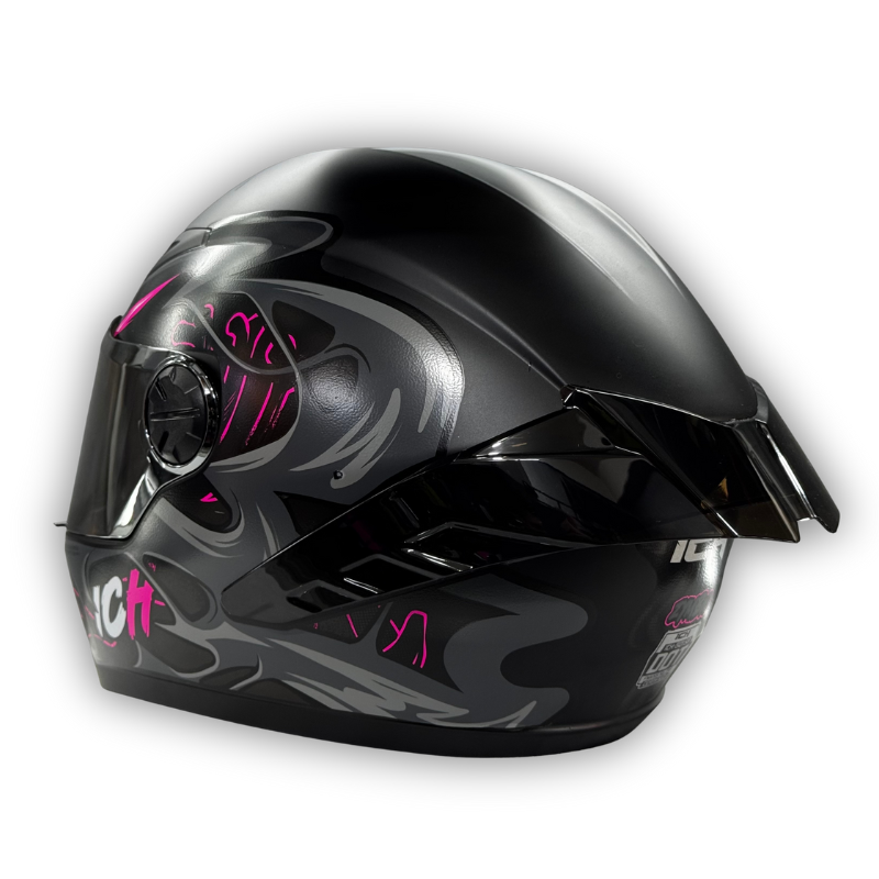 Casco Integral ICH 501 Negro-Fucsia SP