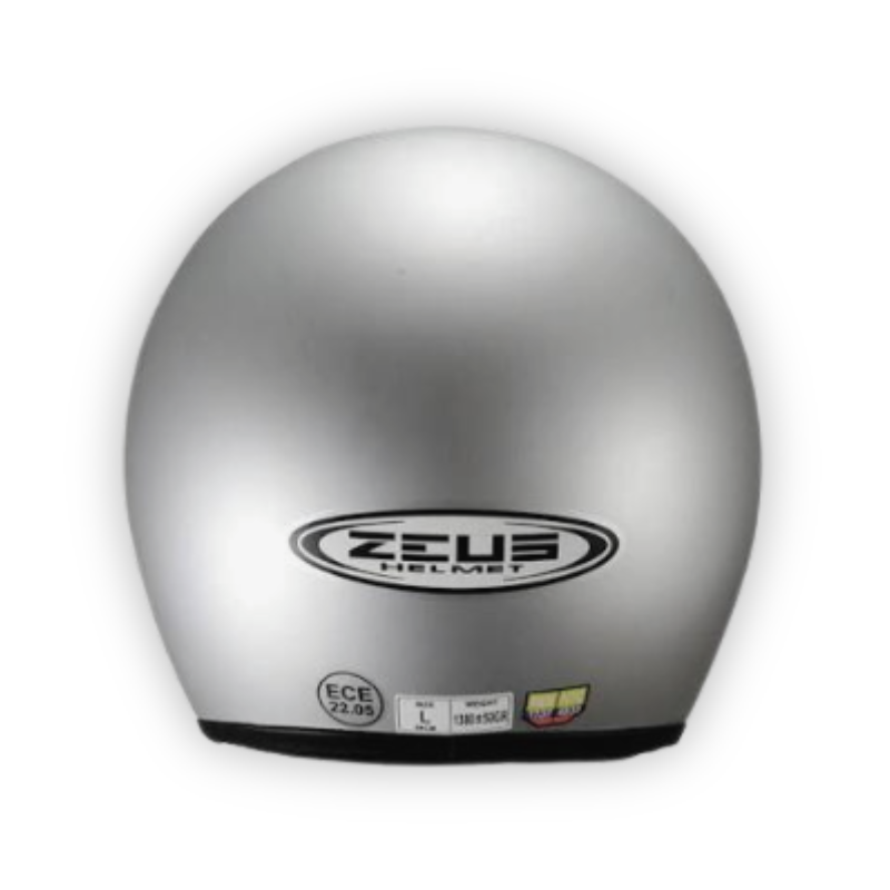 Casco Zeus 507 Abierto Gris Plata