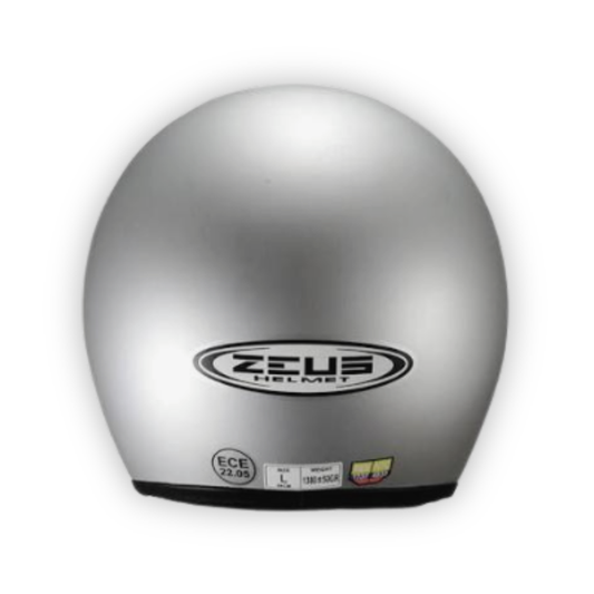Casco Zeus 507 Abierto Gris Plata