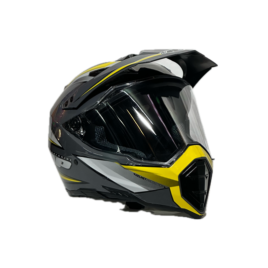 CASCO MULTIPROPOSITO AP28 GRIS - AMARILLO