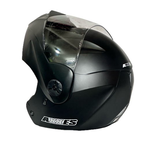 CASCO ABATIBLE AXXE NEGRO