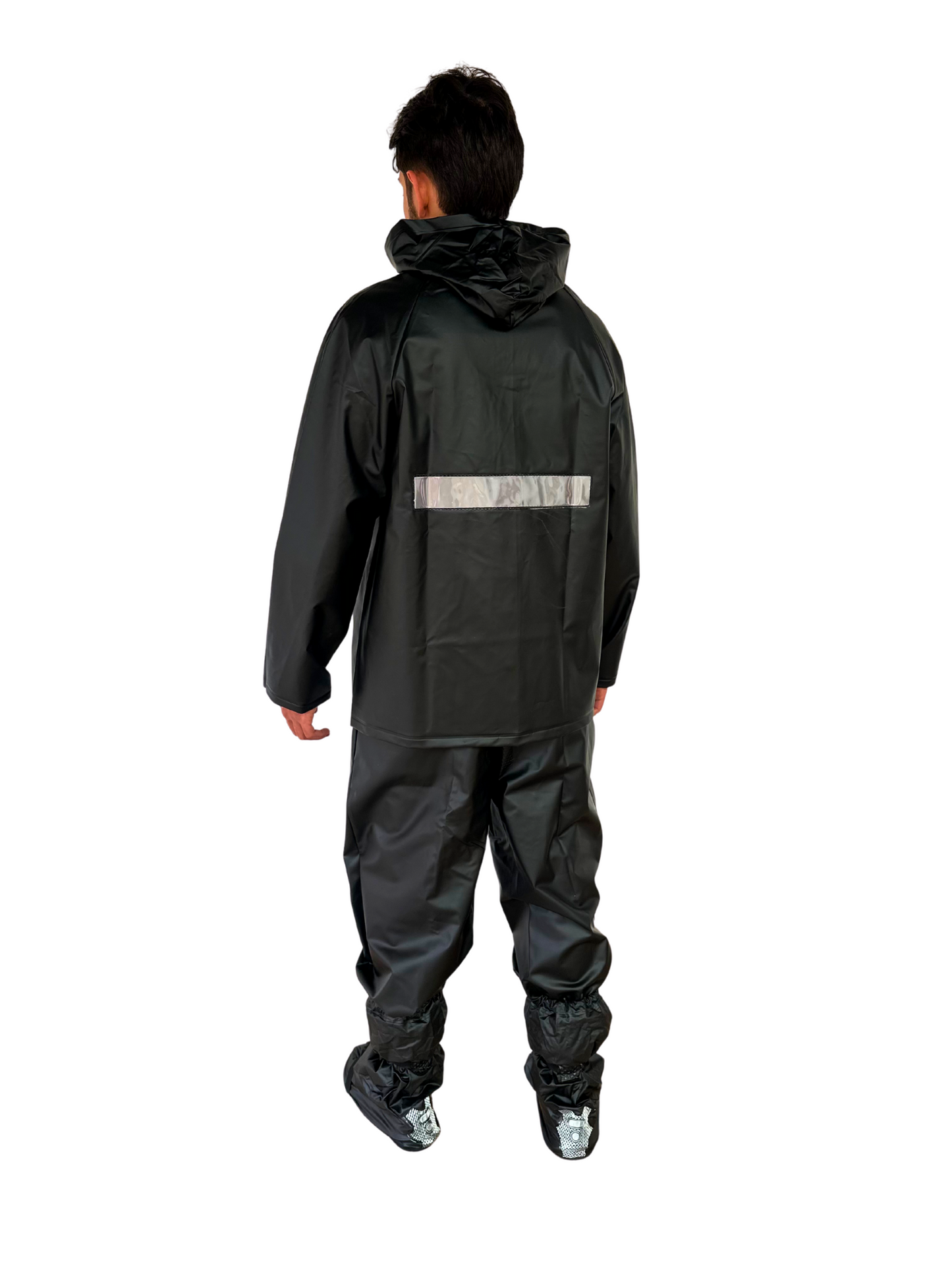 IMPERMEABLE SOPORTADO BOTAS SUELA NEGRO