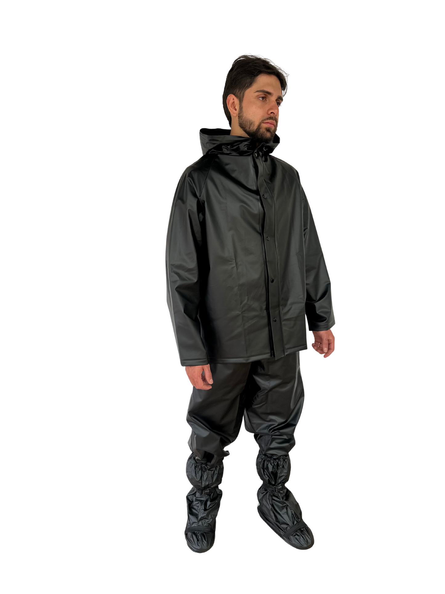 IMPERMEABLE SOPORTADO BOTAS SUELA NEGRO