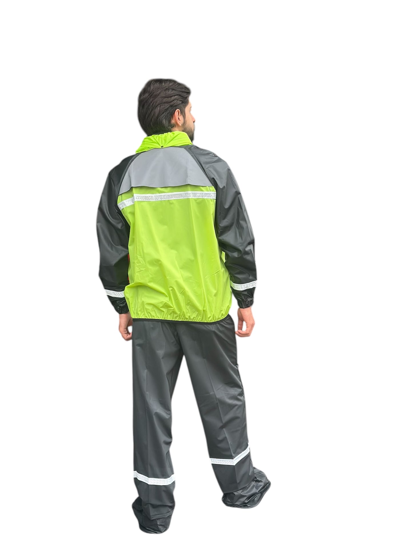 CONJUNTO IMPERMEABLE SILICONADO RESORTADO VERDE