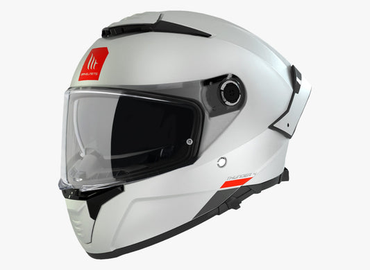 CASCO MT THUNDER 4 SOLID BLANCO