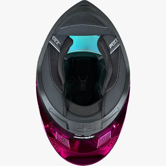 CASCO XTRONG 352 R1 NEGRO - PURPURA