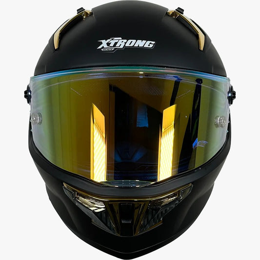 CASCO XTRONG 352 R1 NEGRO - DORADO