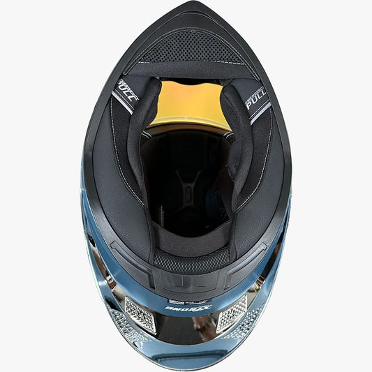 CASCO XTRONG 352 R1 AZUL - PLATA