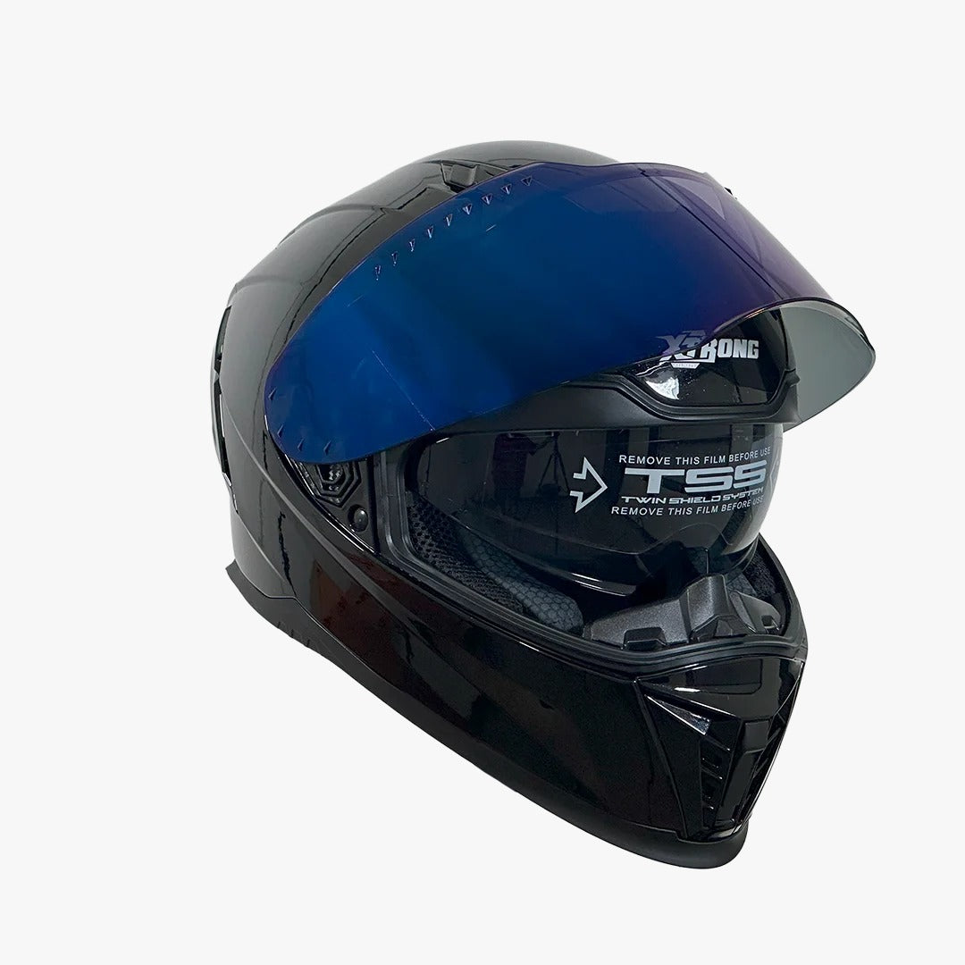 CASCO XTRONG M69 NEGRO BRILLO
