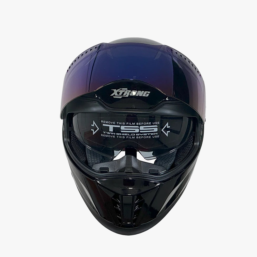CASCO XTRONG M69 NEGRO BRILLO