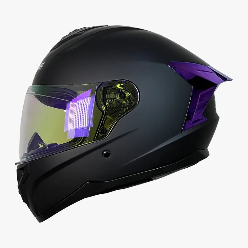 CASCO XTRONG M70 NEGRO MATE - FUCSIA