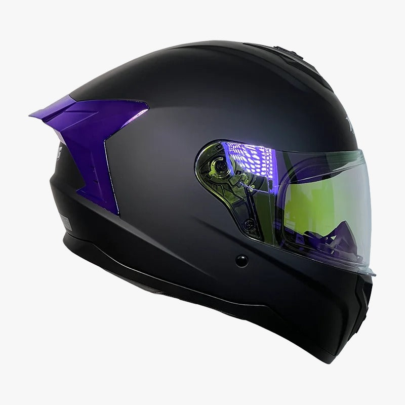 CASCO XTRONG M70 NEGRO MATE - FUCSIA