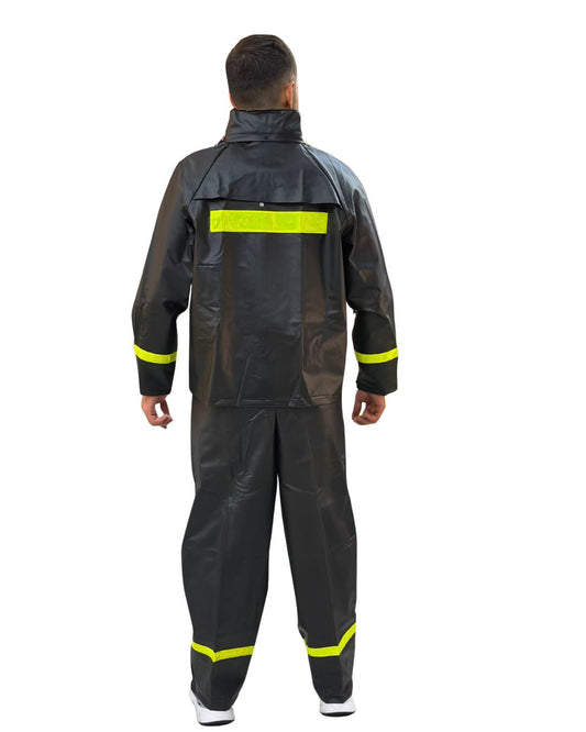 IMPERMEABLE VULCANIZADO GRUESO NEGRO