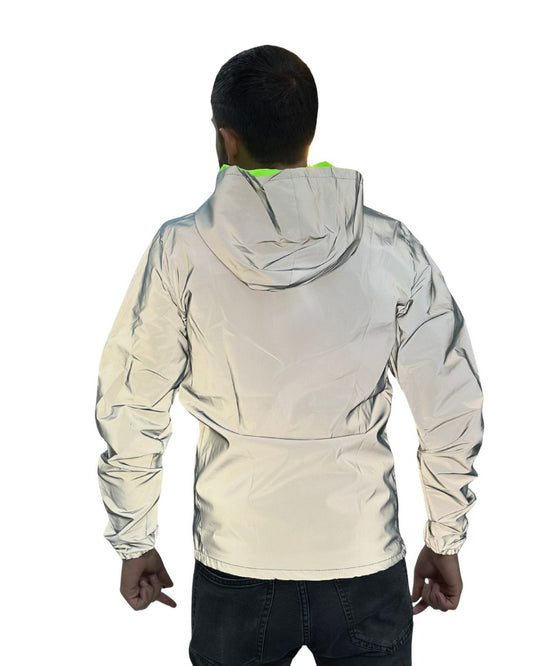 Chaqueta Reflectiva Corta Vientos Hombre Verde