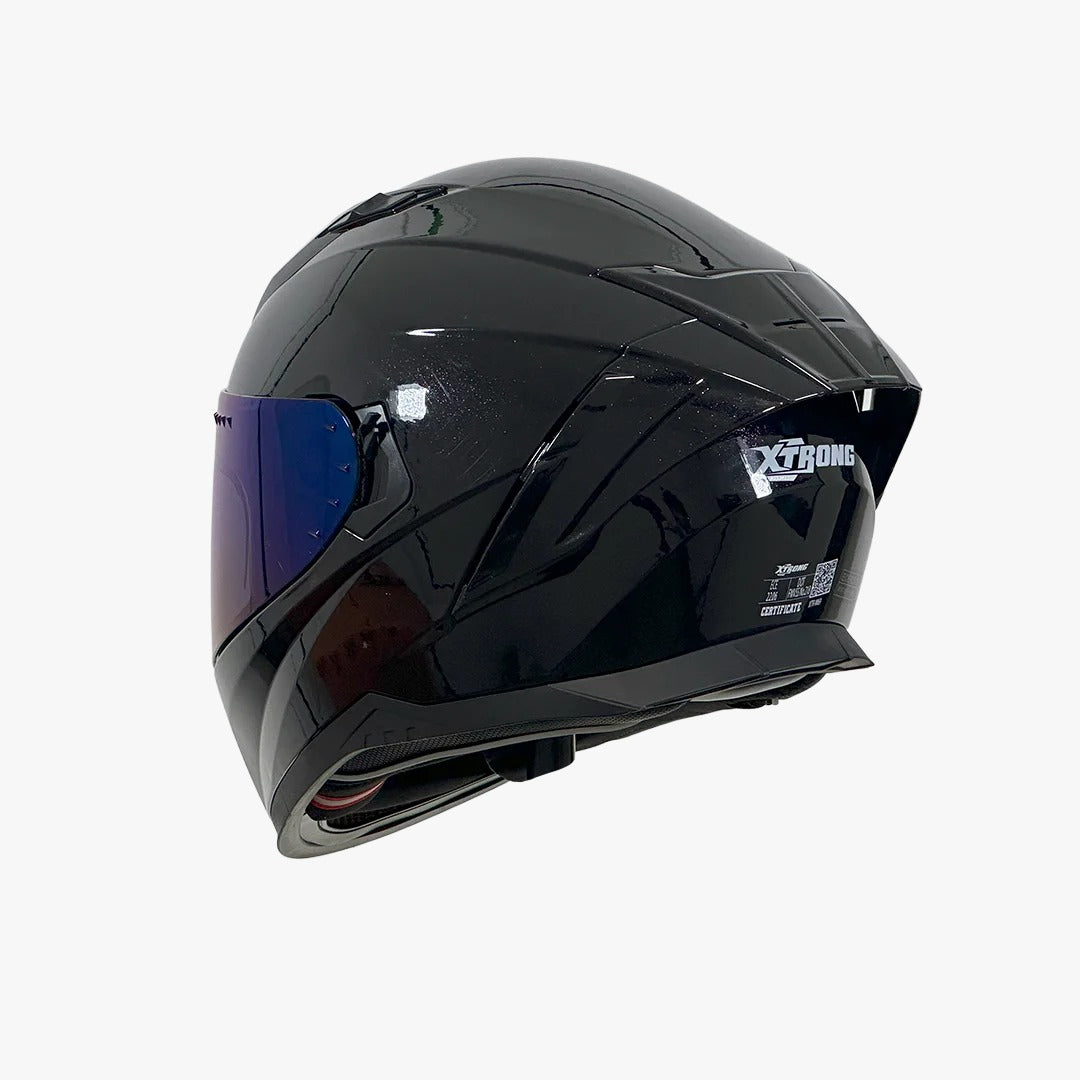 CASCO XTRONG M69 NEGRO BRILLO