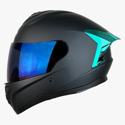 Casco XTRONG M70 Negro Mate - Verde