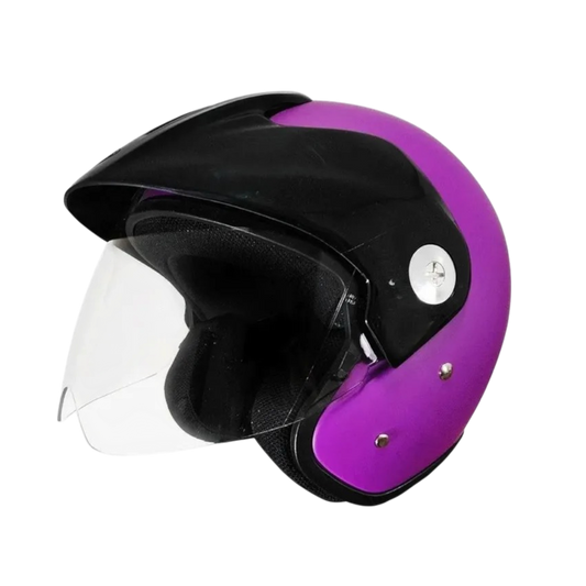 Casco Zeus 507 Abierto Solid Morado Mate