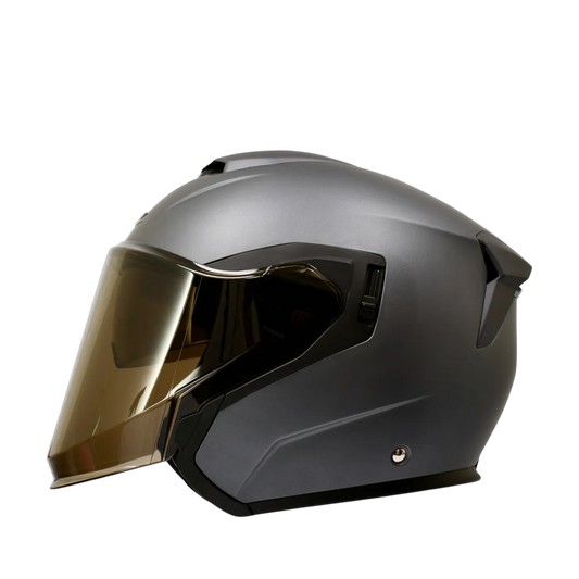 Casco Abierto Zeus 626 Gris Mate