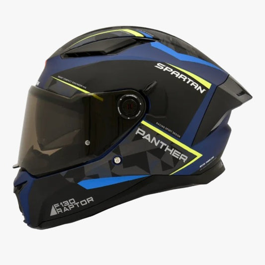 Casco SPARTAN PANTHER SV Gris - Negro Azul Oscuro