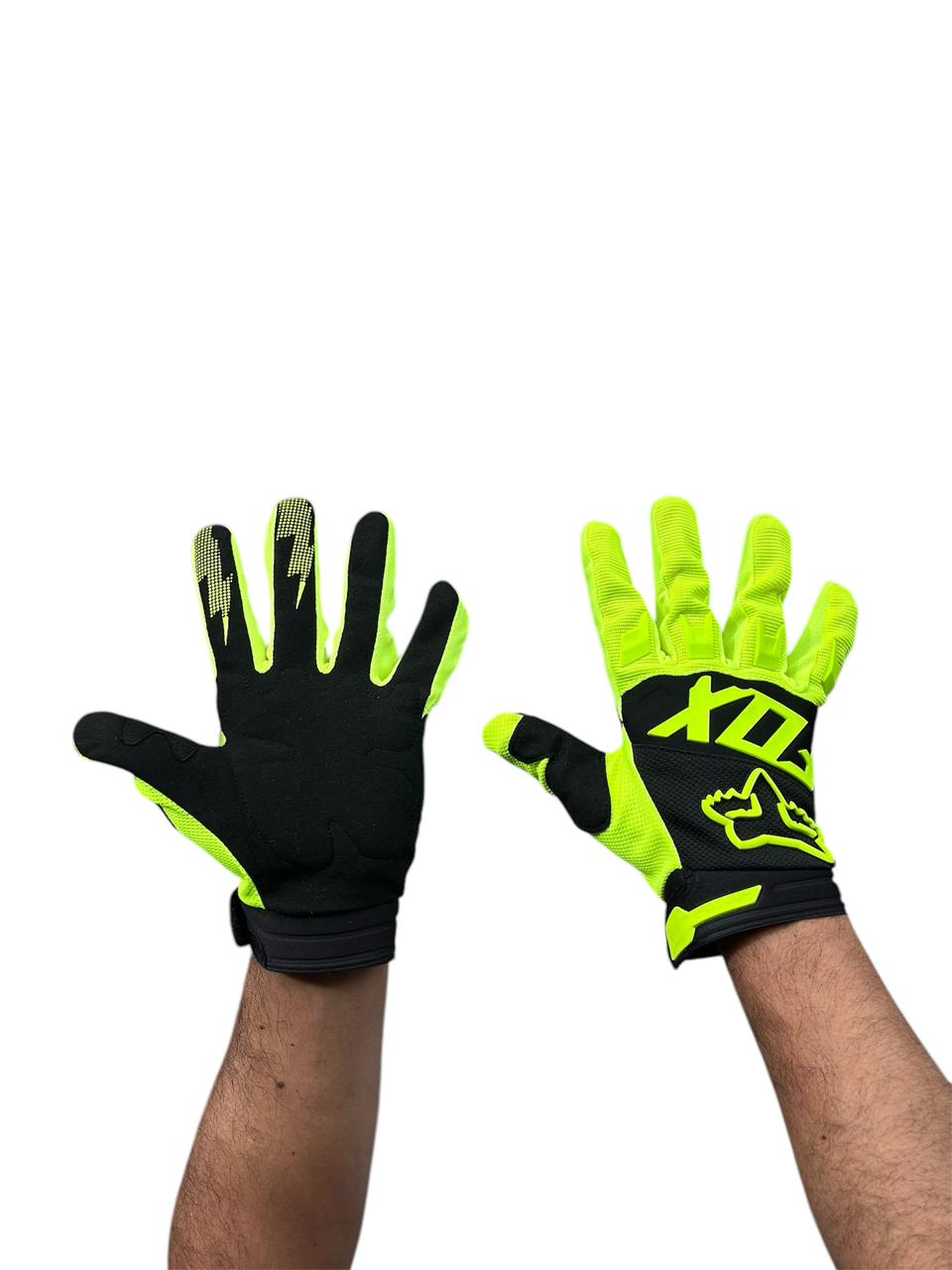 GUANTES FOX NEGRO - VERDE