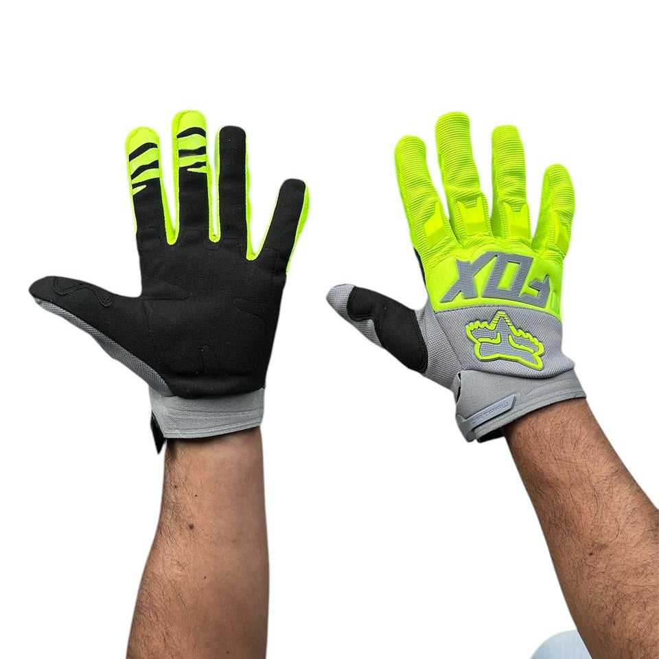 Guantes FOX Verde - Gris