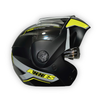 Casco Abatible AXXES Negro-Verde Mate
