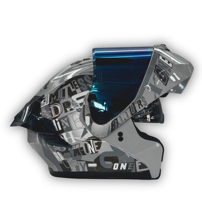 Casco X-ONE X-3000 RS Gris Brillante Abatible