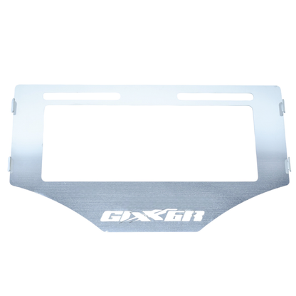 PORTA PLACA EN ACERO GIXXER