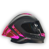 Casco PRO RIDER Helmets Negro Mate Rosa